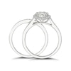 Thumbnail Image 2 of 9ct White Gold 0.50ct Total Diamond Pear Halo Bridal Set