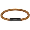 Thumbnail Image 0 of BOSS Braided Men's Woven Brown Leather 7 Inch Bracelet