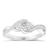 Thumbnail Image 0 of 9ct White Gold 0.25ct Total Diamond Solitare Twist Ring