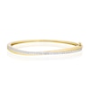 Thumbnail Image 1 of 9ct Yellow Gold 1ct Diamond Pavé Set Crossover Bangle
