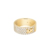Thumbnail Image 1 of Michael Kors MK Gold Tone Sterling Silver CZ Pavé Ring- Size L