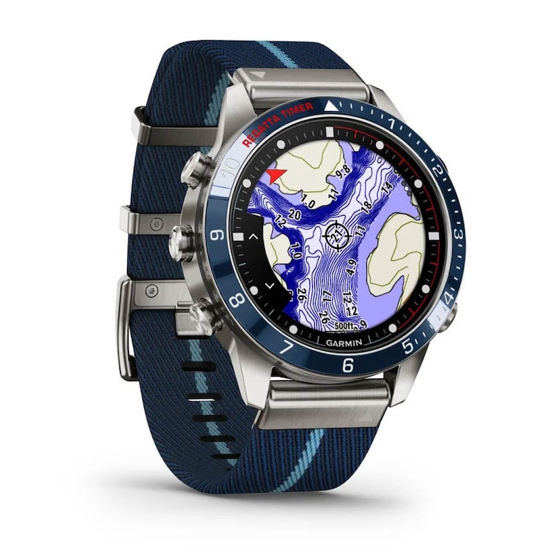 Main Image 2 of Garmin MARQ Captain (Gen 2) Blue Fabric Strap Smartwatch