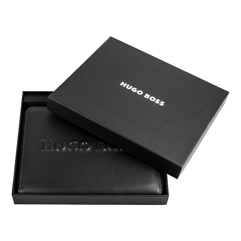 Main Image 2 of BOSS Label Black Vegan Leather A5 Folder