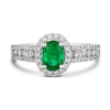 Thumbnail Image 1 of Le Vian Couture Platinum Emerald 0.45ct Diamond Ring