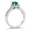 Thumbnail Image 2 of Le Vian Couture Platinum Emerald 0.45ct Diamond Ring