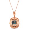 Thumbnail Image 2 of Le Vian 14ct Rose Gold Topaz 0.80ct Diamond Pendant