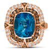 Thumbnail Image 1 of Le Vian 14ct Rose Gold Topaz 0.95ct Diamond Ring