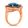 Thumbnail Image 2 of Le Vian 14ct Rose Gold Topaz 0.95ct Diamond Ring