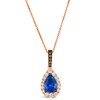 Thumbnail Image 0 of Le Vian 14ct Rose Gold Tanzanite 0.37ct Diamond Pendant