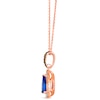 Thumbnail Image 1 of Le Vian 14ct Rose Gold Tanzanite 0.37ct Diamond Pendant