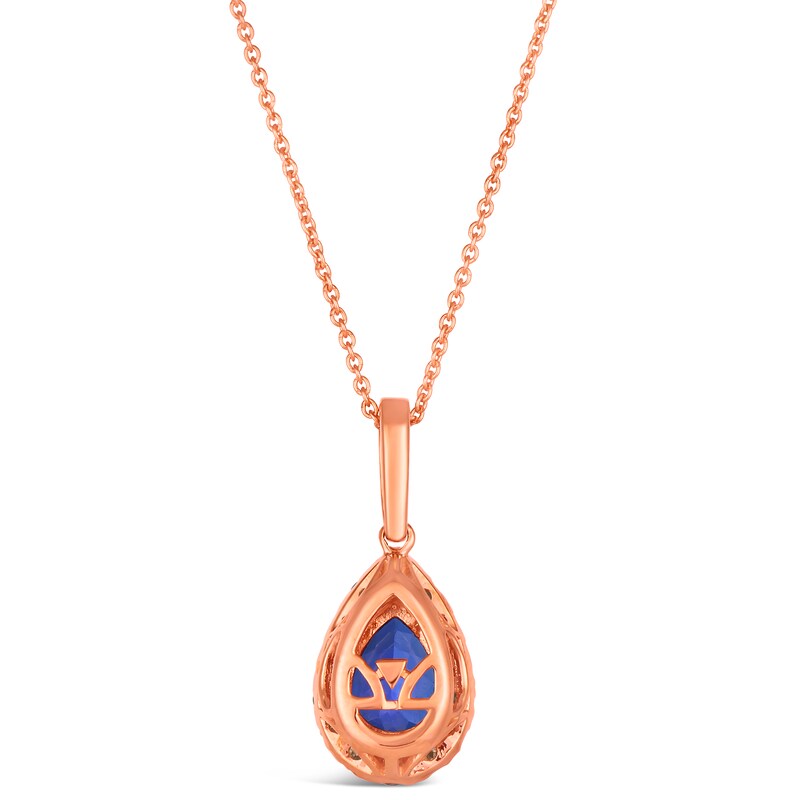 Le Vian 14ct Rose Gold Tanzanite 0.37ct Diamond Pendant