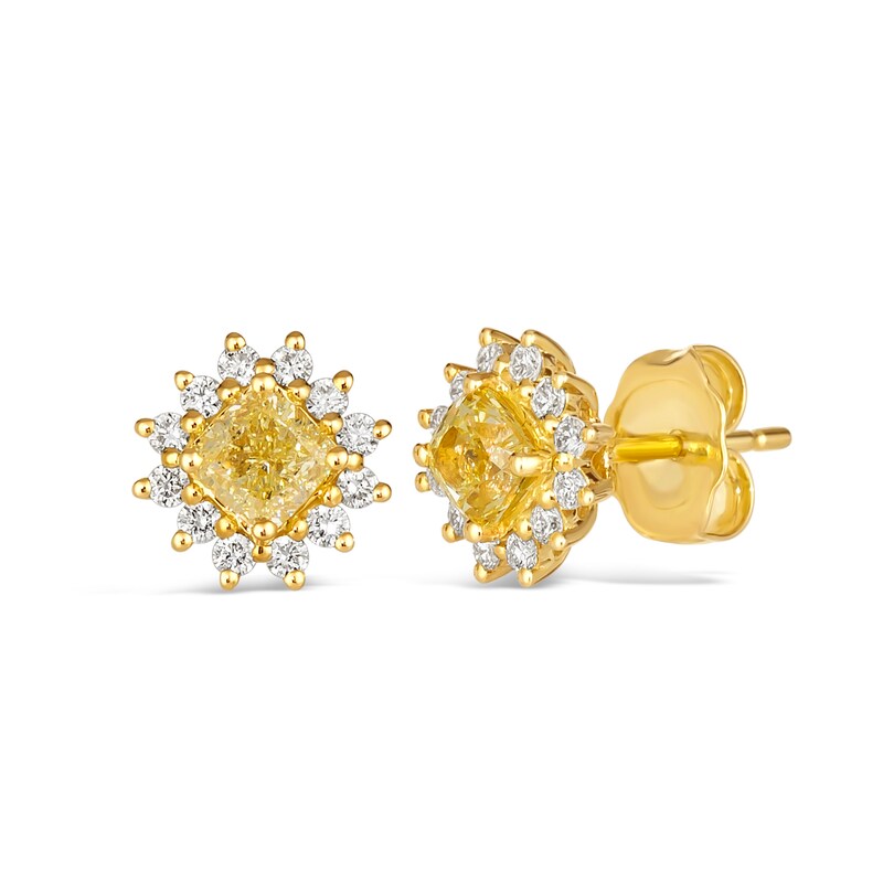 Main Image 1 of Le Vian 14ct Yellow Gold 0.80ct Total Diamond Stud Earrings