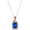 Thumbnail Image 0 of Le Vian 14ct Rose Gold Tanzanite 0.23ct Diamond Pendant