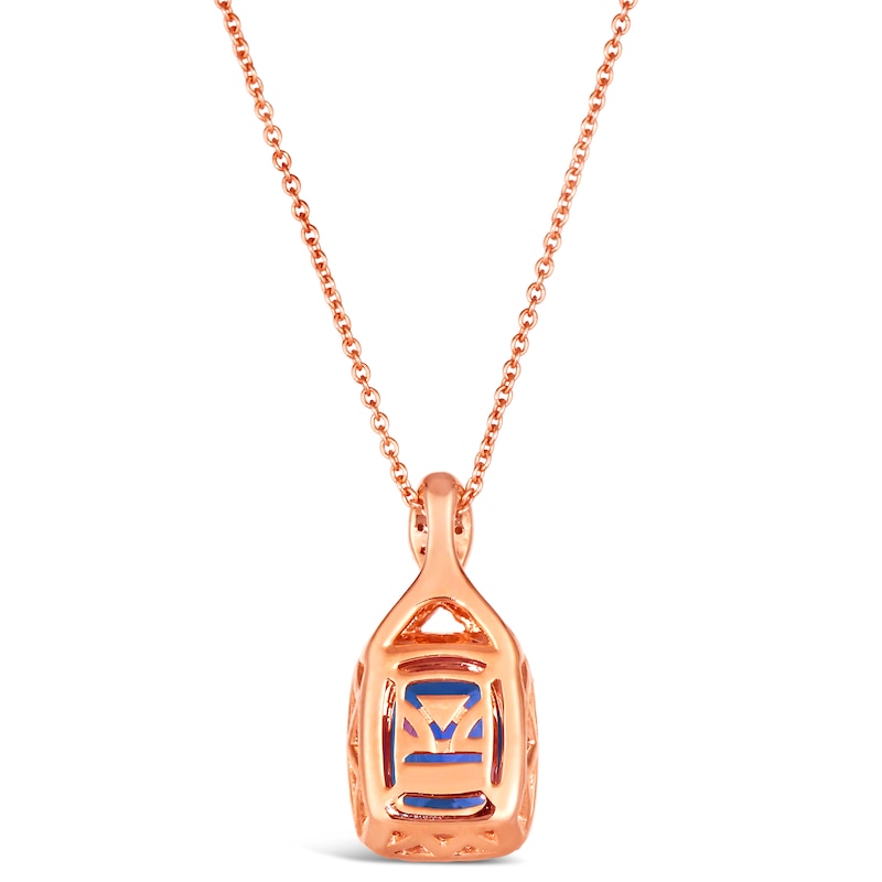 Le Vian 14ct Rose Gold Tanzanite 0.23ct Diamond Pendant