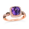 Thumbnail Image 0 of Le Vian 14ct Rose Gold Amethyst 0.29ct Diamond Ring