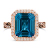 Thumbnail Image 1 of Le Vian 14ct Rose Gold Topaz 0.37ct Diamond Ring