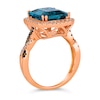 Thumbnail Image 2 of Le Vian 14ct Rose Gold Topaz 0.37ct Diamond Ring