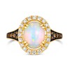 Thumbnail Image 1 of Le Vian 14ct Yellow Gold Opal 0.58ct Diamond Ring