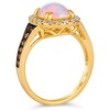 Thumbnail Image 2 of Le Vian 14ct Yellow Gold Opal 0.58ct Diamond Ring