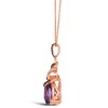 Thumbnail Image 1 of Le Vian 14ct Rose Gold Amethyst 0.23ct Diamond Pendant