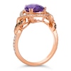 Thumbnail Image 2 of Le Vian 14ct Rose Gold Amethyst 0.37ct Diamond Ring