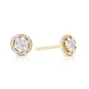 Thumbnail Image 0 of 9ct Yellow Gold 0.14ct Total Diamond Halo Stud Earrings