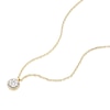 Thumbnail Image 2 of 9ct Yellow Gold 0.09ct Total Diamond Halo Pendant