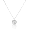 Thumbnail Image 1 of 9ct White Gold 0.09ct Total Diamond Halo Pendant