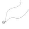 Thumbnail Image 2 of 9ct White Gold 0.09ct Total Diamond Halo Pendant