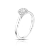 Thumbnail Image 2 of 18ct White Gold 0.33ct Total Diamond Round Halo Ring