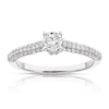 Thumbnail Image 1 of Engagement Ring 9ct White Gold 0.60ct Total Diamond Round Solitaire Ring
