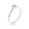 Thumbnail Image 2 of Engagement Ring 9ct White Gold 0.50ct Total Diamond Solitaire Ring