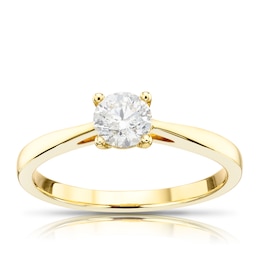 Yellow Gold Solitaire Rings