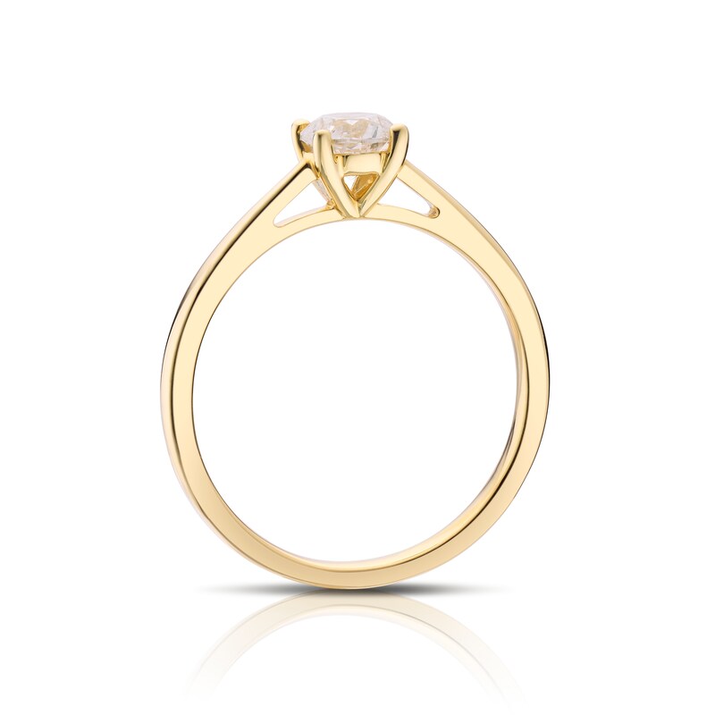 9ct Yellow Gold 0.50ct Total Diamond Solitaire Ring