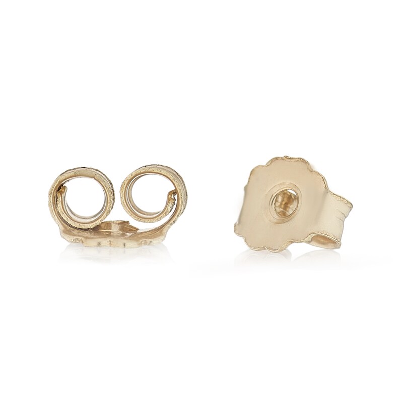9ct Yellow Gold Cubic Zirconia Halo Stud Earrings