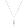 Thumbnail Image 0 of 9ct White Gold Cubic Zirconia Trilogy Pendant