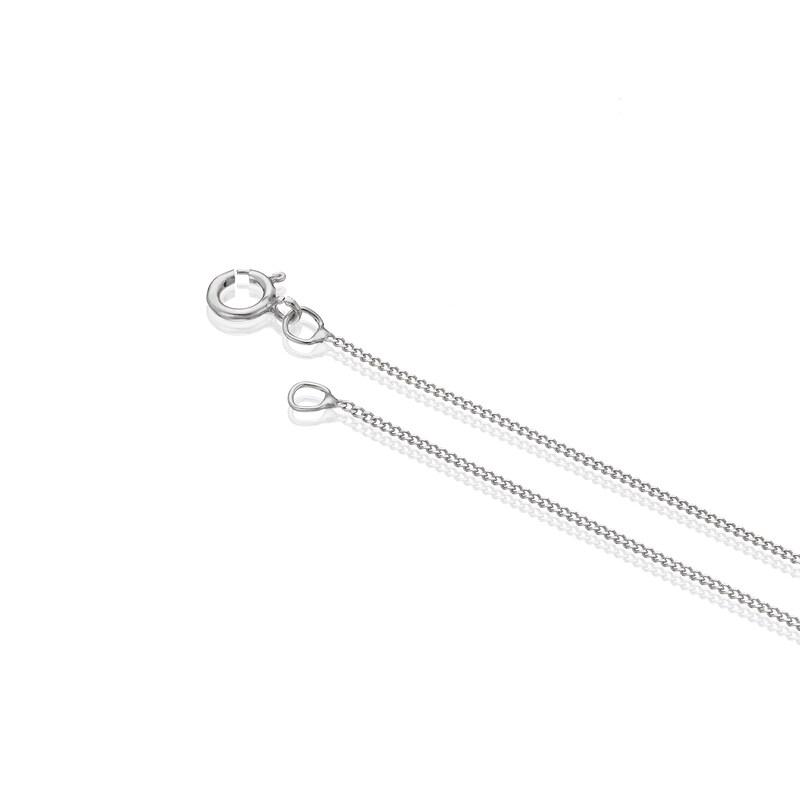 9ct White Gold Cubic Zirconia Trilogy Pendant