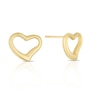 Thumbnail Image 0 of 9ct Yellow Gold Open Heart Stud Earrings