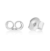 Thumbnail Image 1 of 9ct White Gold Open Heart Stud Earrings