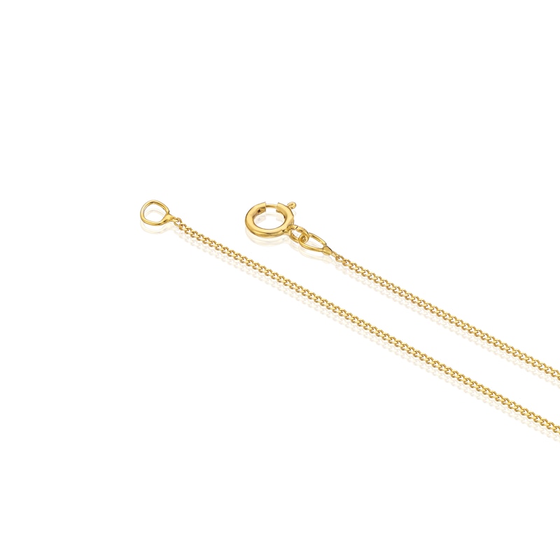 9ct Yellow Gold Open Heart Pendant | Ernest Jones