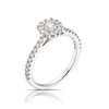 Thumbnail Image 2 of 9ct White Gold 0.50ct Total Diamond Round Halo Ring