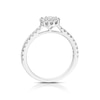 Thumbnail Image 3 of 9ct White Gold 0.50ct Total Diamond Round Halo Ring