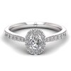 Thumbnail Image 2 of The Diamond Story Platinum 0.50ct Oval Halo Ring