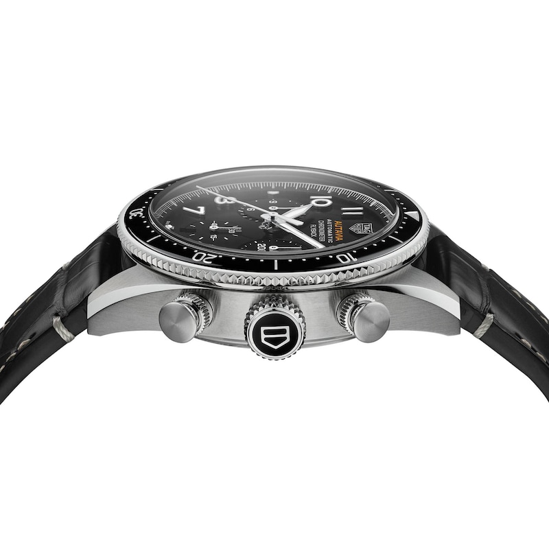 TAG Heuer Autavia Flyback Chronometer Leather Strap Watch