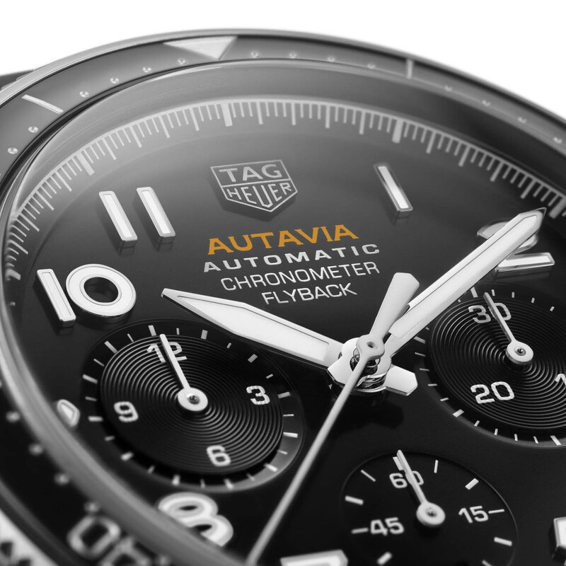 TAG Heuer Autavia Flyback Chronometer Leather Strap Watch
