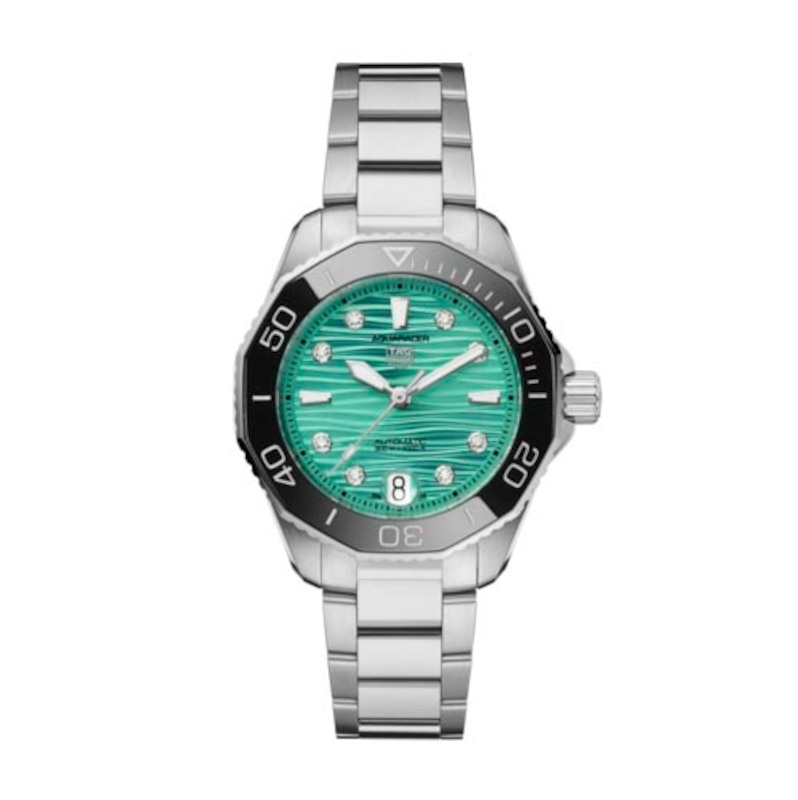 TAG Heuer Aquaracer Professional 300 Diamond Green Dial & Stainless Steel Watch