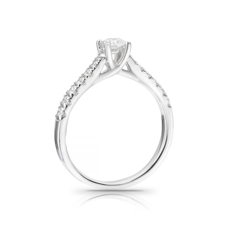 Main Image 3 of Platinum 0.50ct Total Diamond Solitaire Ring