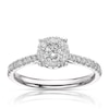 Thumbnail Image 1 of Platinum 0.50ct Total Diamond Round Cluster Ring