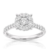 Thumbnail Image 0 of Platinum 1ct Total Diamond Round Cluster Ring