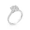 Thumbnail Image 1 of Platinum 1ct Total Diamond Round Cluster Ring